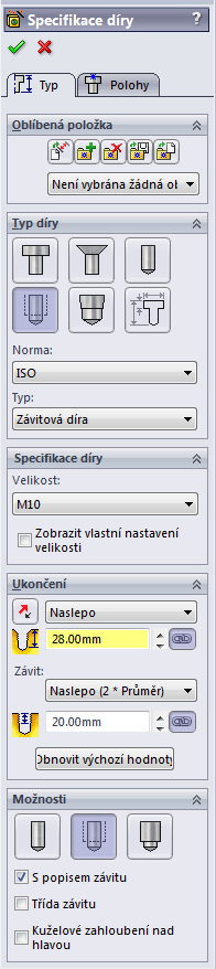 Tvorba děr v prostředí sestavy 1. Zvolte pohled 1 (Ctrl+1). 2. Klepněte levým tlačítkem myši na 111-113 a zvolte Upravit díl. 3.