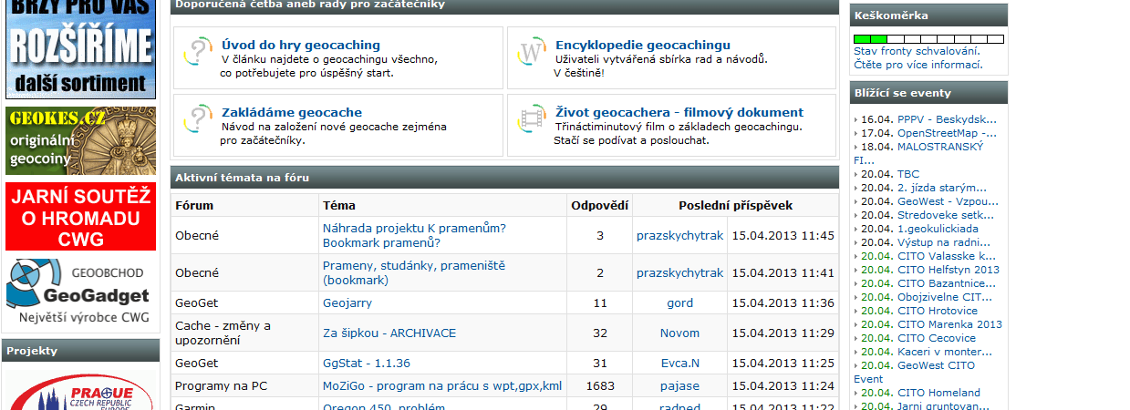 Stránky totiž nabízejí Wikipedii zaměřenou právě na geocaching. Obsahuje nejrůznější návody pro začínající geocachery nebo např. návod na založení nové kešky.
