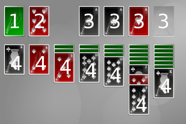 Je zde několik výrazů vycházejících z typických her pasiánsu. Popsány jsou níže. 1. Talon Na začátku každé hry jsou všechny karty v balíku zamíchány. V některých hrách nejsou rozdány všechny karty.