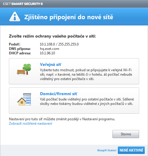 Aktivace produktu Po dokončení instalace se zobrazí okno Aktivace produktu.