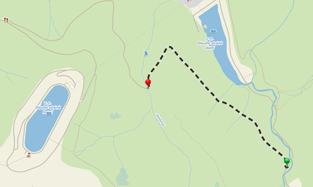 2. Úsek vrchařská prémie (2,2 km) GPS