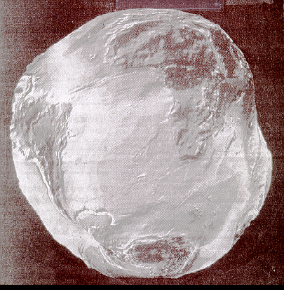 Geoid European Remote Sensing satellite, ERS 1 from 780Km This image depicts the earth s shape without water and clouds.