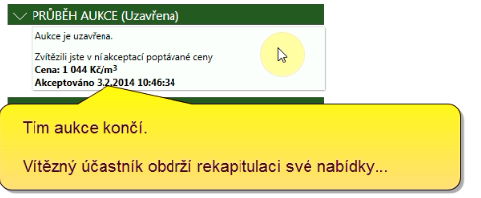 V průběhu aukce, pokud stále čekáte na přijatelnou cenu, můžete zatím pracovat na svém počítači, můžete i přejít do jiných částí