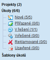 18 HelpDesk 2014 5. Úkoly Princip práce s úkoly je téměř totožný jako práce s požadavky. Cíleně byl zachován podobný vzhled a třídění úkolů dle statusů jako u požadavků.