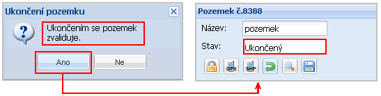 Ukončený pozemek: nedědí se zůstává historicky zachován nejde smazat nejde