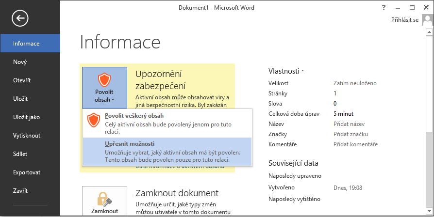 Austro-Bohemia, s.r.o. Dokončení instalace v MS Office 4 / 9 Dokončení instalace v MS Office 7. Spusťte aplikace MS Word nebo MS Excel. (Uvedené obrázky jsou z aplikace MS Word 2013.) 8.