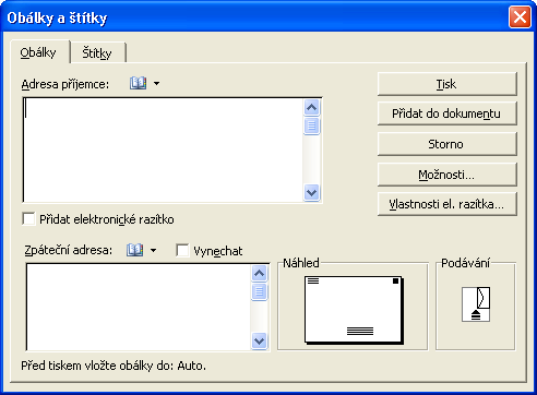 248 Microsoft Office Word 2003 POZNÁMKA Prostřednictvím podokna úloh Nový dokument je možné vyhledat šablonu hromadné korespondence také na webu Office Online, případně na osobním či firemním webu.