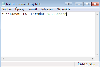 Nyní můžete vkládat do adresáře, kde jste na serveru nainstalovali službu TXT soubory.