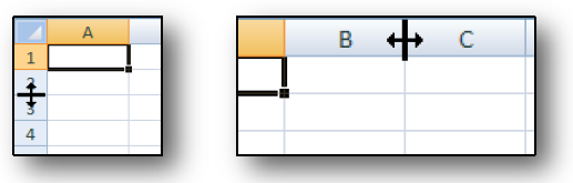 Formát buňky Během práce s mřížkou v aplikaci Excel, může být vhodné nastavit rozdílnou šířku sloupců či výšku řádku.