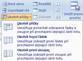 8. Motivy, ukotvení příčky, rozdělení textu do sloupců a import dat ze souboru Motiv je předem definovaná sada písem, barev, čar a výplní, kterou lze použít pro celý sešit nebo jen pro určité položky