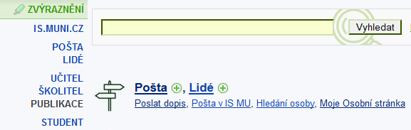 Pošta Adresa uživatelů IS MU je ve tvaru UČO@mail.muni.cz Sledovat poštu je povinné!