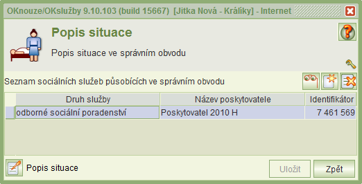 Kliknutím na tlačítko Personální zajištění se zobrazí formulář pro zadání stávajícího a optimálního personálního zajištění služeb v obci.