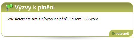 5. Výzvy k plnění Jsou zde chronologicky zobrazeny všechny výzvy k plnění dodavatele;