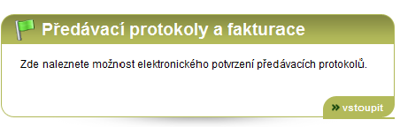 6. Předávací protokoly a fakturace Seznam všech předávacích protokolů k odsouhlasení