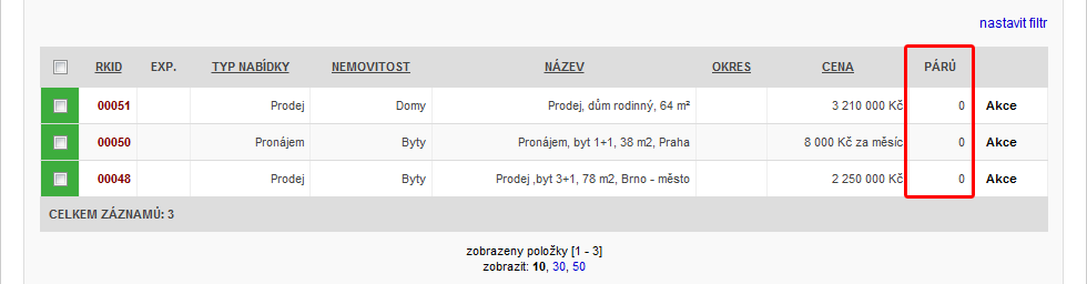 21 Poptávky Modul poptávky je určen pro správu poptávek, jejich vkládání a editaci. V případě, že máte zakoupenou doplňkovou službu je možné mít, zde i přehled poptávek z webu.