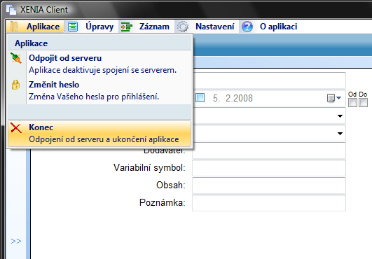 2.22. Zobrazení informací o aplikaci Informace o aplikaci získáte kliknutím na záložku O aplikaci v hlavním menu aplikace XENIA. 2.23.