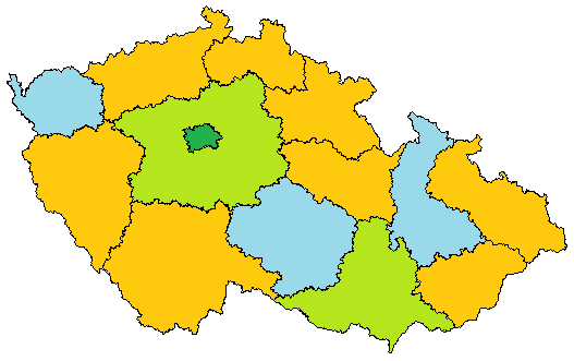 TRENDY ZAMĚSTNANOSTI PODLE PROFESÍ Regionální struktura zaměstnanosti dominuje Praha a střední Čechy (dohromady