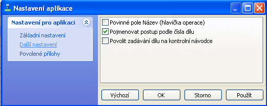 3.2.6 Menu Nástroje / Import Viz. Základní manuál. 3.2.7 Menu Nástroje / Seznam přihlášených uživatelů Viz. Základní manuál. 3.2.8 Menu Nástroje / Změna názvů položek Viz. Základní manuál. 3.2.9 Menu Nástroje / Nastavení Slouží k nastavení způsobu užívání modulu.