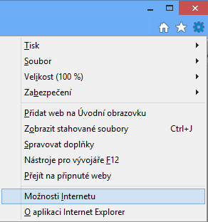 3.3. Přidání portálu Celní správy mezi důvěryhodné weby Pro správnou funkčnost aplikace, především při