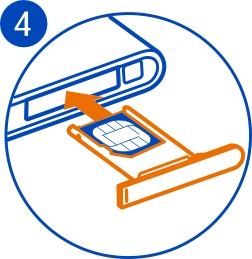 Začínáme 9 4 Vložte držák SIM karty zpět do telefonu a posuňte držák doprava. 5 Zavřete kryt konektoru microusb. Vyjmutí SIM karty 1 Vypněte telefon. 2 Otevřete kryt konektoru microusb.
