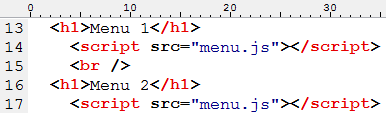 - 13 - Je třeba použít dva tagy <script type="text/javascript" src="externi_skript.