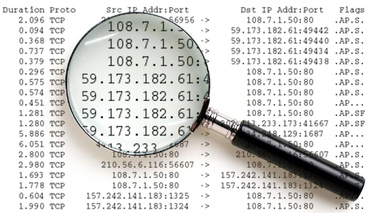 Monitorování toků Poskytuje informace o tom kdo, s kým a jak dlouho komunikoval, kolik přenesl dat a jaký protokol použil. Vychází z principů technologie NetFlow v5/v9 a IETF IPFIX.