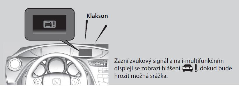 FCW Forward Collision Warning Můžete změnit nastavení upozornění před čelní srážkou (FCW) nebo systém zapnout či vypnout a to pomocí