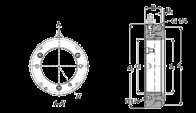 Hydraulické matice Rozměry Označení G d1 d2 d3 B B1 Povolený zdvih pístu Plocha pístu thread mm mm mm mm mm mm mm kg HMV 10E M 50x1,5 50,5 104 114 38 4 5 2.