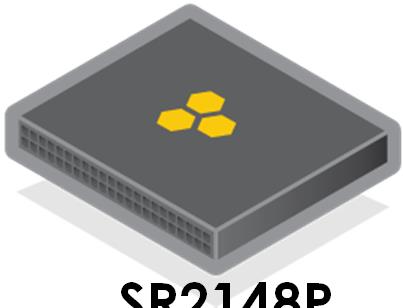 Aerohive Switching platforma SR2024P 24x GE porty SR2124P SR2148P 48x GE porty 24 Portů PoE+ (195 W) 24 Portů PoE+ (408 W) 48 Portů PoE+ (779 W) 4 Porty 1G SFP Uplink