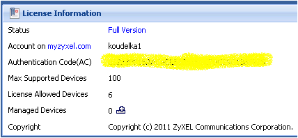 VRPT zdarma Pokud stáhnete VRPT z WWW stránek nebo FTP a nainstalujete získáte licenci basic na 1 zařízení některé funkce omezeny Pokud zaregistrujete licenci na myzyxel.