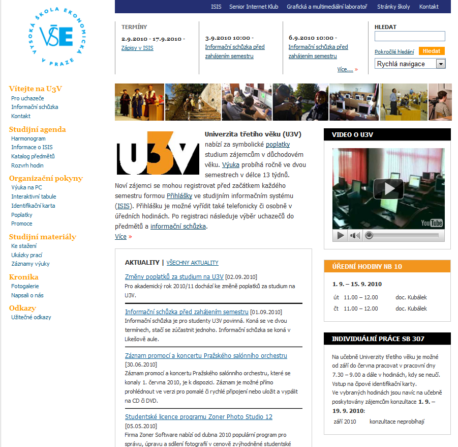 13 Web U3V http://u3v.vse.