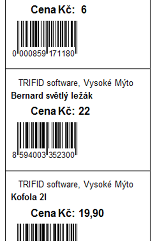 inventury skladu s vyčíslením rozdílu a vytvořením opravného dokladu práce s čárovým kódem při vytváření dokladů, možnost jeho tisku na tiskárnách etiket, nebo běžných laserových nebo inkoustových