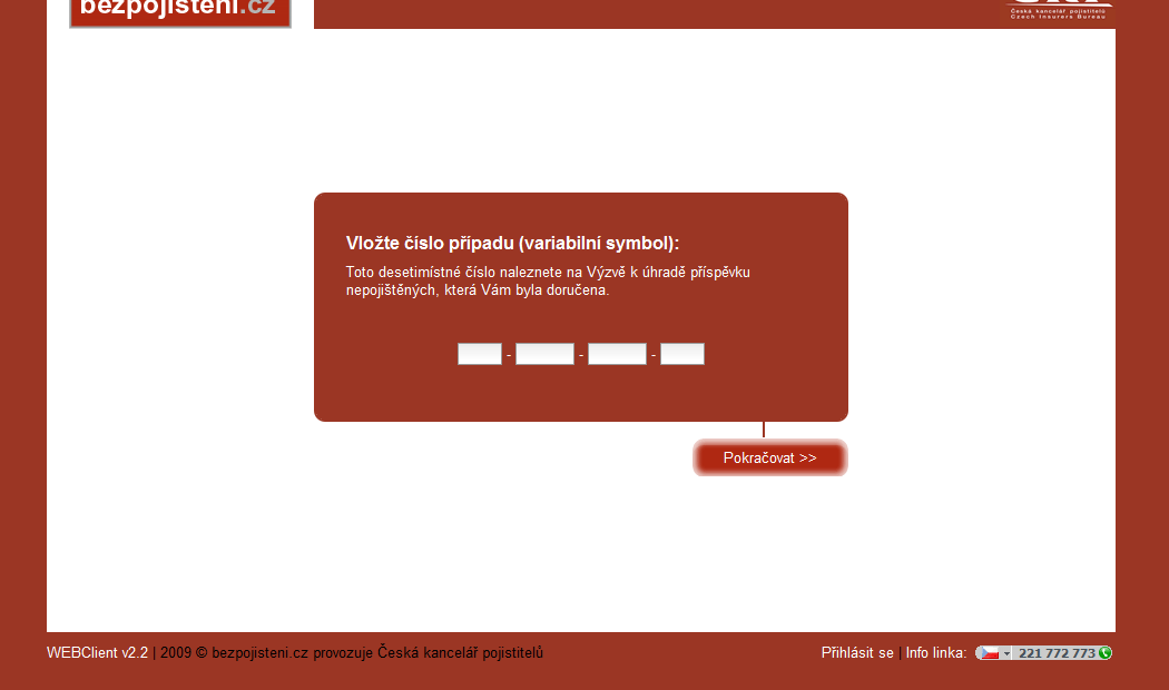 centra Online přístup k řešení