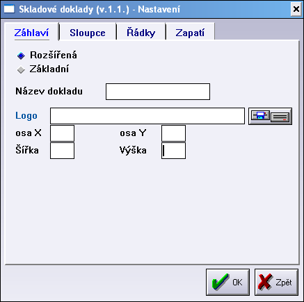 Skupinové operace Sestavu je možné spustit jak nad seznamem tak nad detailem dokladu. Sestava je vytvořena tak, že obsah tiskové sestavy podle typu (výdejka, příjemka i převodka) si složí uživatel.