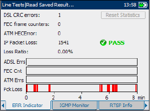 Ethernet VOICE Měřicí přístroj průchozí režim Parametry (stahování/odesílání kbit/s) Přihlášení pomocí PPPoE, PPPoA, IPoE, IPoA Ping, Traceroute, HTTP/FTP stahování IP konektivita Emulace setoboxu