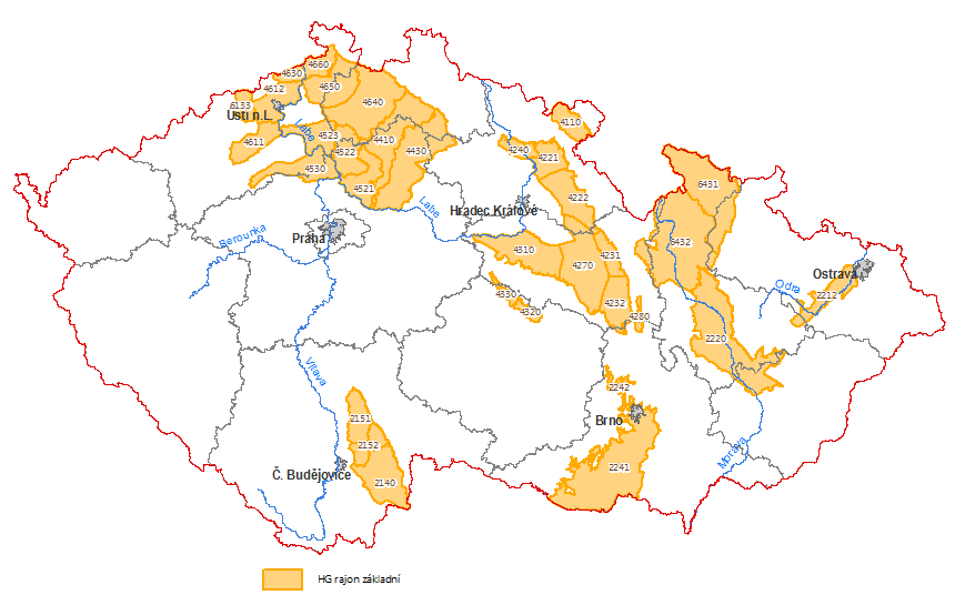 spraš a sprašová hlína (eolická), (složení křemen + příměsi + CaCO 3 ) písek, štěrk (fluviální), (složení pestré) arkózy, slepence (složení křemen, plagioklas) biotitický granodiorit až tonalit