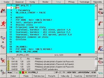 Řídící systémy Software Software pro HW v souladu s požadavky Vlastní řešení programů (JHV-AS) Možnost