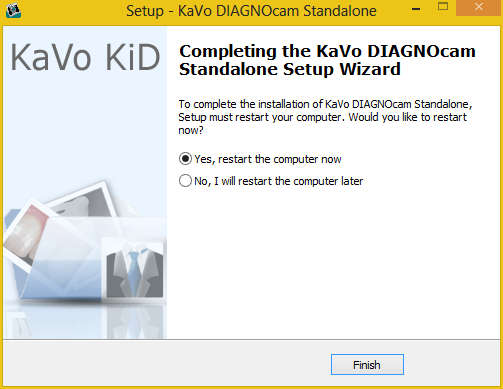 4 Uvedení do provozu 4.2 Instalace softwaru Požadavek systému Windows Restartovat později potvrďte. Zaškrtněte políčko Ano, restartovat počítač a nastavení dokončete kliknutím na tlačítko "Dokončit".