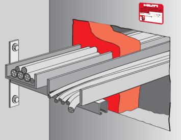 údaje EI 30-120 Max. velikost prostupu dle tl. prostupované konstrukce Max.