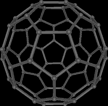 molekula roku 1991 tvar komolého ikosaedru: 12
