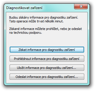 NÁSTROJE DIAGNOSTIKA ZAŘÍZENÍ Spusťte aplikaci T-Mobile DSL Manager. V horní části levého panelu klepněte na NÁSTROJE a zvolte DIAGNOSTIKOVAT ZAŘÍZENÍ.