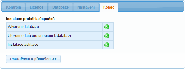 HelpDesk 9 V třetí oblasti Nastavení administrátora vyplňte uživatele, který bude mít práva administrátor. S tímto uživatelem se do aplikace poprvé přihlásíte a provedete nastavení HelpDesku.