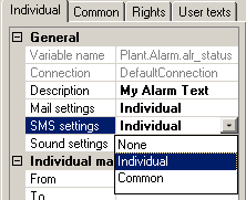 1. V menu File Project alarms configuration importujte alarmy do alarmové tabulky podle popisu v kapitole Alarmová tabulka pro touchscreen. 2.