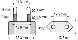 Schéma zapojení Připojovací svorky KNX sběrnice Připojovací konektory USB Konektor typ Mini-B 1 VCC 4 ID 2 D 5 GND 3 D + Ethernet Konektor RJ45 1 Tx + 5 Nepouţitý 2 Tx 6 Rx 3 Rx