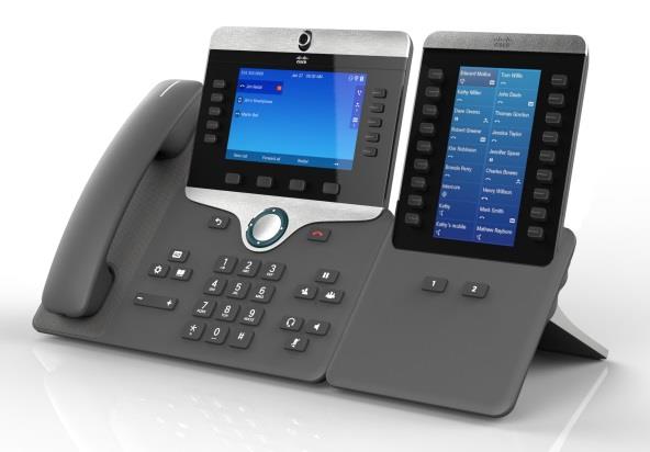 CISCO IP PHONES 8800 SERIES Coming Soon Features Standalone Video IP Phone Fixed Angle LCD for better video experience Updated Futurama ID 5 WVGA (Near HD) 720p, H.