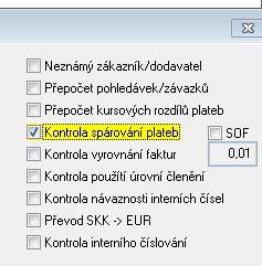 Položka výpisu Variabilní symbol? Nalezena faktura? Faktura zaúčtovaná? Nalezena maska? Druhová předkontace?