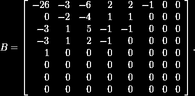 JPEG, DCT Výsledek kvantování řídká matice 8 8 DC člen (vlevo nahoře) největší vliv stejnosměrná