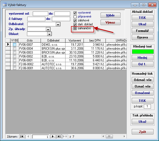 46 Školení systému Soft-4-Sale JARO 2012 KB a datum vytvoření (například SML00021-110916.CKM). Export lze spouštět opakovaně. Je-li export spuštěn v jednom dni vícekrát, výsledný soubor se přepisuje!