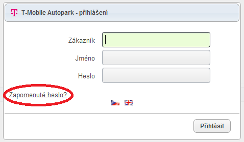 Pro tisk zpráv systému použijte z pásu ikon vpravo ikonu tisku 4 Často kladené otázky Zapomněli jsme své přístupové údaje do aplikace T-Mobile Autopark. Jak je můžeme opětovně získat?