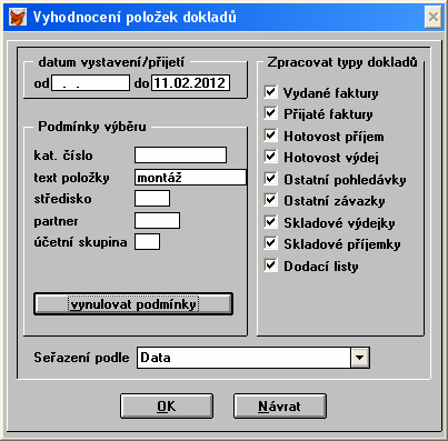 Výhodou je oddělení DPH a původního dokladu, kdy původní doklad je na celou částku, která není rozdělena na základ a DPH, ale je to pouze částka bez DPH a s ní se i dále operuje.